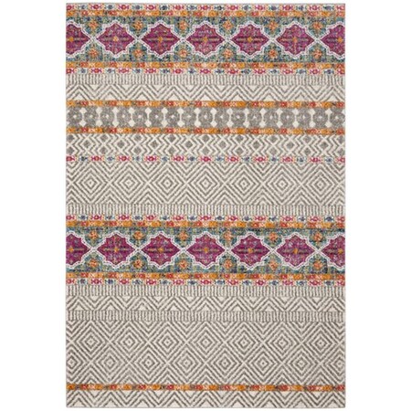 Safavieh 8 x 10 ft. Madison 700 Power Loomed Area RugGrey & Ivory MAD797F-8